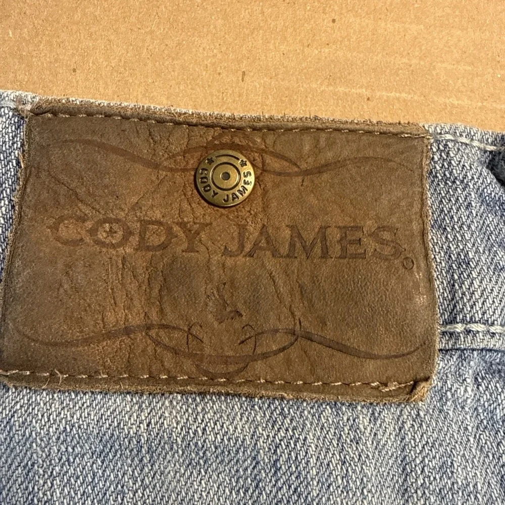 Cody James Men's Denim Jeans Straight Bootcut Blue Size 34x34 - Picture 10 of 11